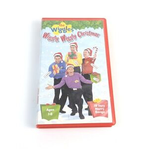 The Wiggles Wiggly Wiggly Christmas VHS Video Tape Kids‎ Ages 1-8 Songs